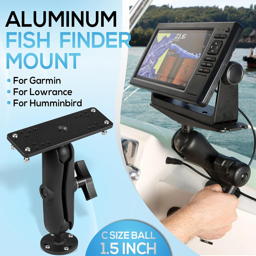 Aluminum Fish Finder Mount wit - đánh giá và giá Fish Finder Mount