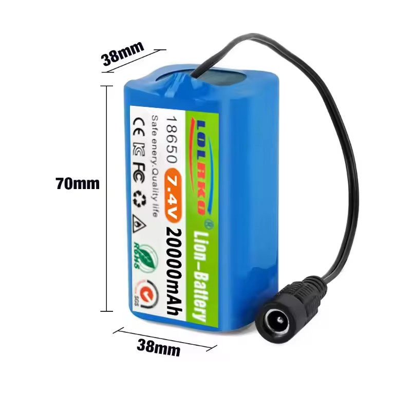 7.4V 20000mAh Battery with USB - đánh giá và giá Fish Finder Charger