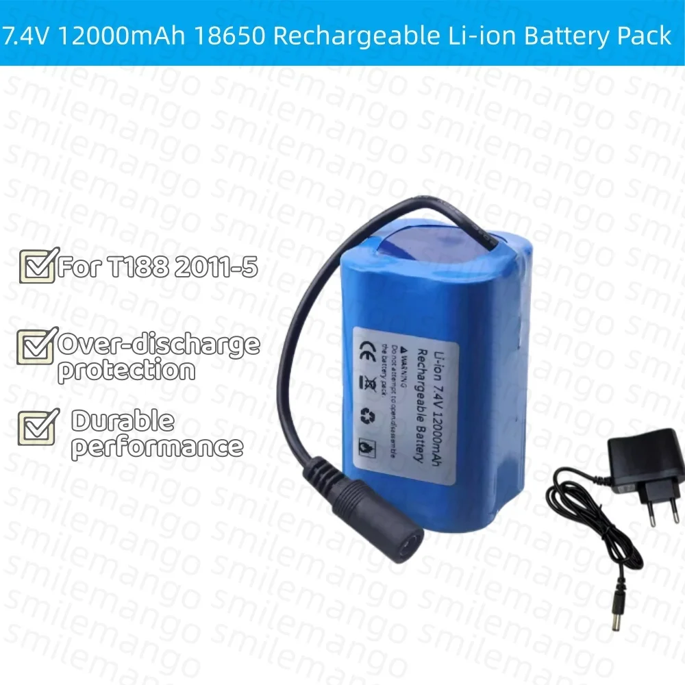 7.4V 12000mAh Battery with USB - đánh giá và giá Fish Finder Charger