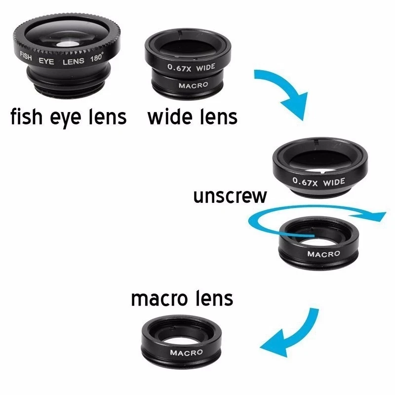 3 In 1 Fisheye Phone Lens 0.67 - đánh giá và giá Fishing Camera