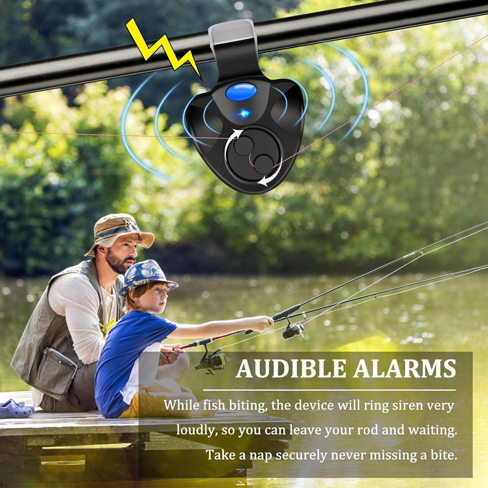 Carp Fishing Clip Set Rod Elec - đánh giá và giá Fish Alarm