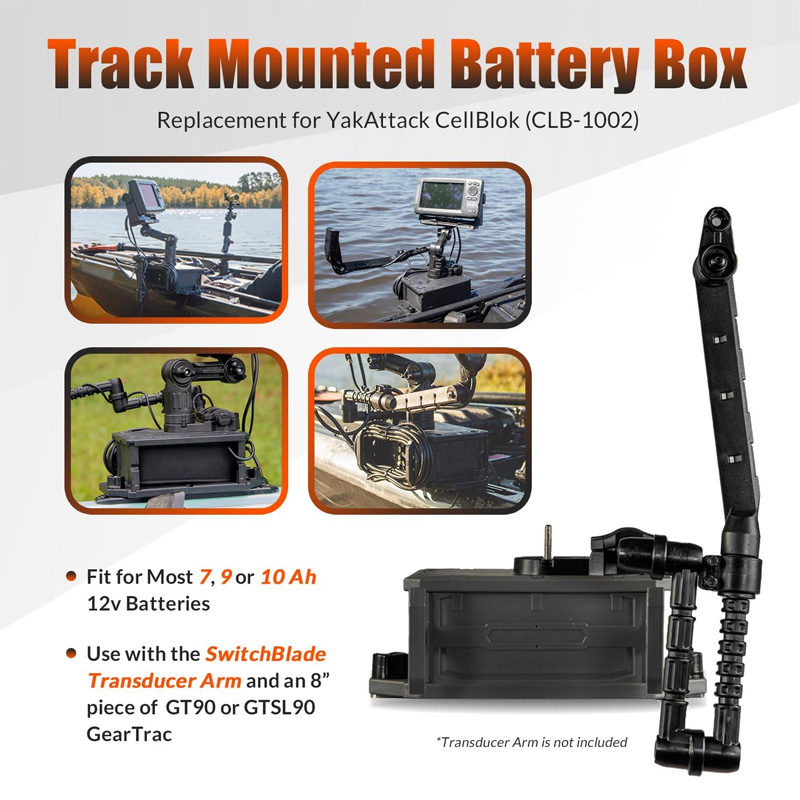 Track Mounted Battery Box for  - đánh giá và giá Fish Finder Transducer