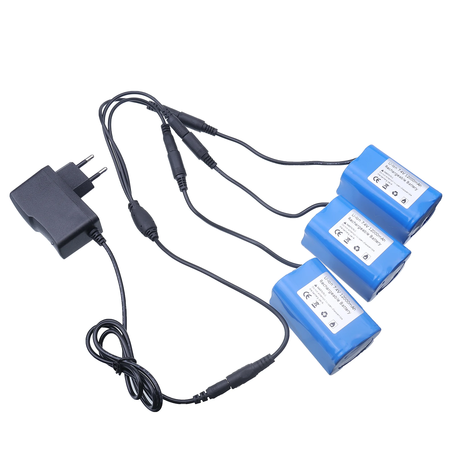 7.4V 12000mAh Battery with USB - đánh giá và giá Fish Finder Charger
